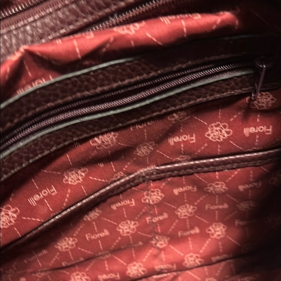 Fiorelli Textured Burgundy Shoulder Bag - Picture 4 of 8